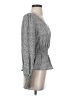 Sienna Sky 100% Polyester Gray Long Sleeve Blouse Size S - photo 4