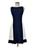 Chaps Color Block Blue Casual Dress Size M - photo 1