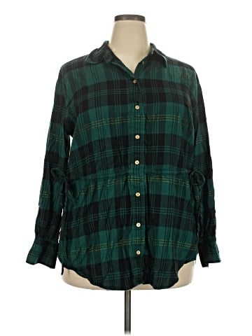 Lane Bryant Long Sleeve Button-Down Shirt (view 1)