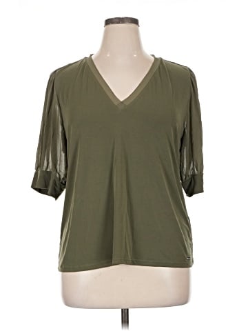 Calvin Klein Short Sleeve Blouse (view 1)