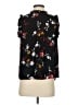 Halogen 100% Polyester Floral Black 3/4 Sleeve Blouse Size XS - photo 2