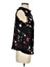 Halogen 100% Polyester Floral Black 3/4 Sleeve Blouse Size XS - photo 4