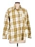 Universal Thread 100% Cotton Plaid Yellow Long Sleeve Button-Down Shirt Size L - photo 1