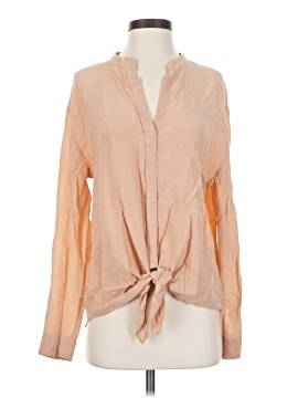 T. Babaton Long Sleeve Silk Top