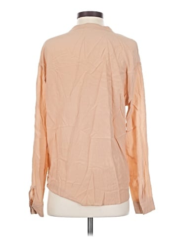 T. Babaton Long Sleeve Silk Top (view 2)