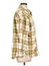 Universal Thread 100% Cotton Plaid Yellow Long Sleeve Button-Down Shirt Size L - photo 4
