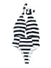 Unbranded Stripes Gray One Piece Swimsuit Size XL - photo 1