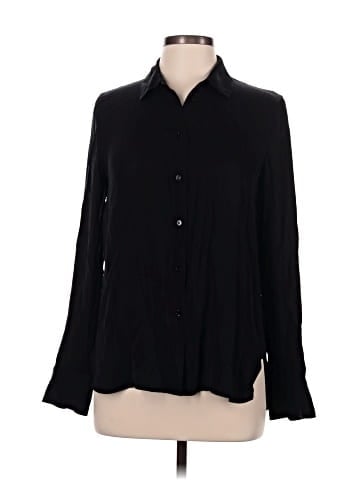 Vince. Long Sleeve Silk Top (view 1)