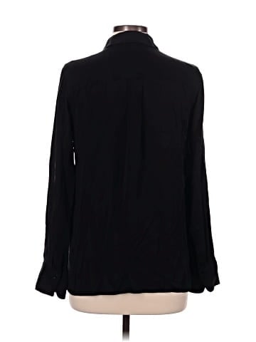 Vince. Long Sleeve Silk Top (view 2)