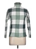 Tahari Checkered-gingham Green Turtleneck Sweater Size L - photo 1