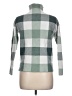 Tahari Checkered-gingham Green Turtleneck Sweater Size L - photo 2
