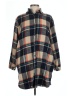 Adora Plaid Brown 3/4 Sleeve Button-Down Shirt Size L - photo 1
