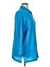 Ulla Popken 100% Cotton Blue 3/4 Sleeve Button-Down Shirt Size 16 - 18 - photo 4