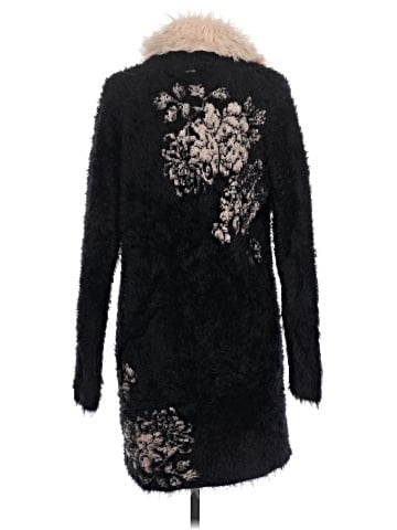 Black Rivet Faux Fur Jacket (view 2)