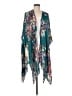 Saachi 100% Rayon Teal Kimono One size (estimated) - photo 1