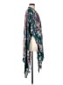 Saachi 100% Rayon Teal Kimono One size (estimated) - photo 4