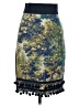 Maeve Print Blue Formal Skirt Size 0 - photo 1