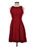 Ann Taylor LOFT Solid Red Cocktail Dress Size 0 - photo 1