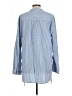 Cotton Bleu 100% Cotton Stripes Blue Long Sleeve Button-Down Shirt Size L - photo 2