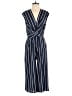 Angie 100% Polyester Stripes Blue Jumpsuit Size M - photo 1