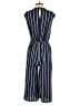 Angie 100% Polyester Stripes Blue Jumpsuit Size M - photo 2