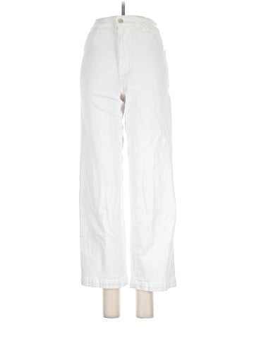 Madewell The Emmett Wide-Leg Jean in Tile White: Welt Pocket Edition (view 1)