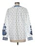 Talbots 100% Cotton Blue Long Sleeve Blouse Size M - photo 2