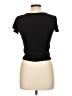 essentials by Poof Black Short Sleeve Top Size L - photo 2