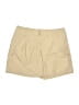 Ann Taylor LOFT 100% Cotton Solid Tan Khaki Shorts Size 6 - photo 1