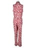 Petite Sophisticate 100% Rayon Hearts Red Jumpsuit Size 4 Petite - photo 2