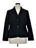 Le Suit 100% Polyester Black Blazer Size 16 - photo 1