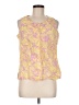 Pine Cone Hill 100% Cotton Yellow Sleeveless Blouse Size M - photo 1