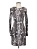 Jennifer Lopez Animal Print Gray Cocktail Dress Size XS - photo 1