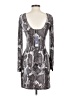 Jennifer Lopez Animal Print Gray Cocktail Dress Size XS - photo 2