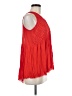 Umgee 100% Recycled Polyester Red Sleeveless Blouse Size M - photo 4