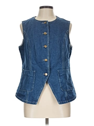 Unbranded Denim Vest (view 1)