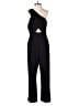 Black Halo Solid Black Jumpsuit Size 4 - photo 1