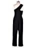 Black Halo Solid Black Jumpsuit Size 4 - photo 2