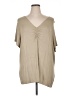 Jaclyn Smith Tan Short Sleeve Top Size 2X - photo 1