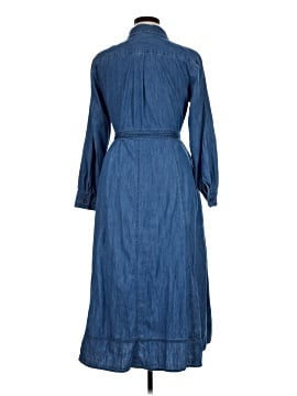 ann taylor loft denim dress Plus Size 18 Blue Button Women 2 Luxe Medium Wash Womens Fit Ann Taylor LOFT Chambray Denim