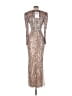 Mac Duggal 100% Polyester Silver Cocktail Dress Size 4 - photo 2