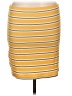 No Boundaries 100% Polyester Stripes Yellow Casual Skirt Size L - photo 1