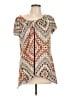 AB Studio Tan Short Sleeve Blouse Size L - photo 1