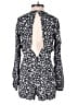 LA Hearts 100% Rayon Hearts Black Romper Size S - photo 2