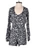 LA Hearts 100% Rayon Hearts Black Romper Size S - photo 1