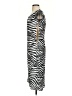 J.Crew 100% Viscose Animal Print Silver Casual Dress Size 4 - photo 5