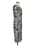 J.Crew 100% Viscose Animal Print Silver Casual Dress Size 4 - photo 4