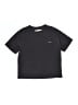 Zara Solid Black Short Sleeve T-Shirt Size 6 - 7 - photo 1