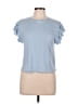 Zara Blue Short Sleeve Top Size M - photo 1