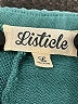 Listicle 100% Cotton Solid Teal Athletic Shorts Size L - photo 3